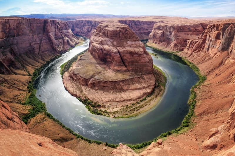 Canyon waterfall in the USA